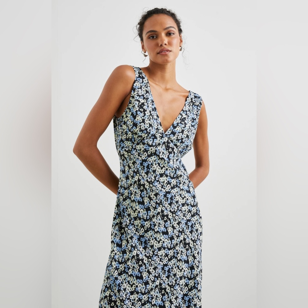 Rails Audrina Dress Midnight Meadow Floral Size XS - Picture 2 of 9